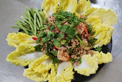 Famous Spicy Pork Spine Soup Thai Street Style